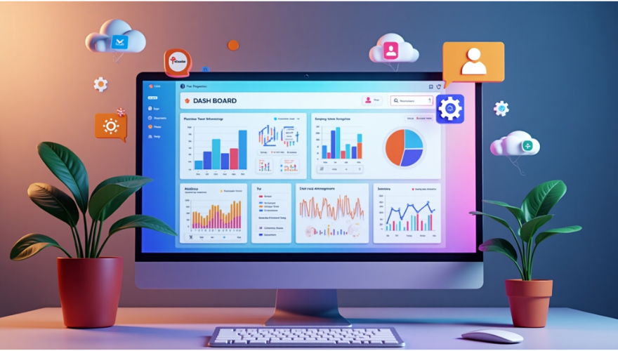 Advanced custom dashboard and web portal interface design developed by Webangel Technologies